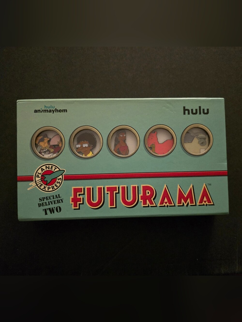 SDCC 2024 Futurama Hulu Animayhem Pin Set